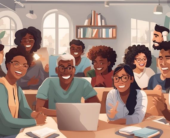 Enrolling in an online English language course to improve grammar and fluency