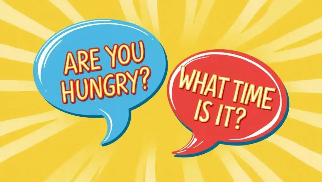 Grammar lesson on the present simple tense of 'be' with example questions.