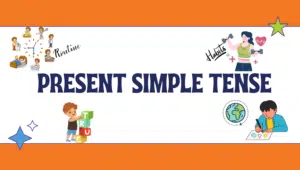 Present Simple Tense explained with classroom visuals - English grammar concept