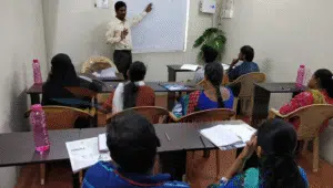 Spoken English class in progress at Aksent Institute Poonamallee